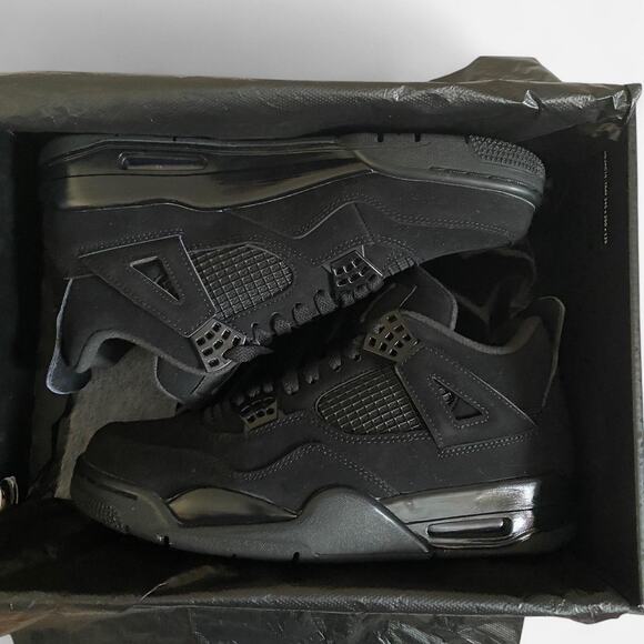 Air jordan 4 retro black cat - size 9 M / 10.5 W US - Picture 5 of 10